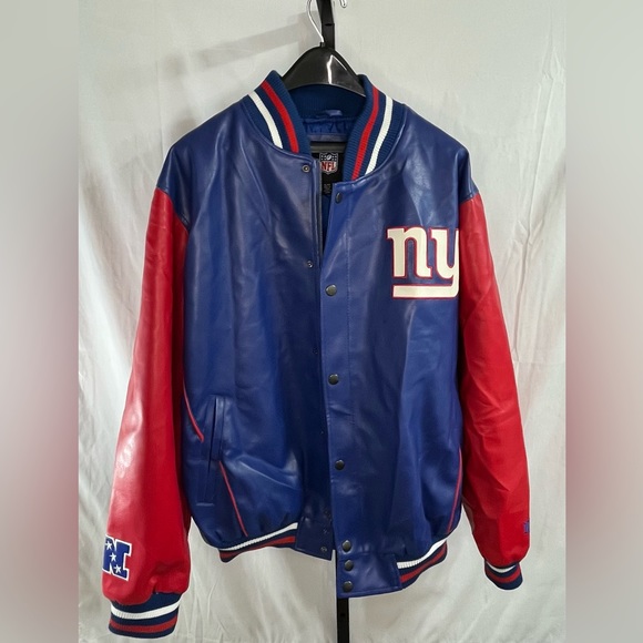 NFL Other - NFL NY Giants Leather Jacket Size XL